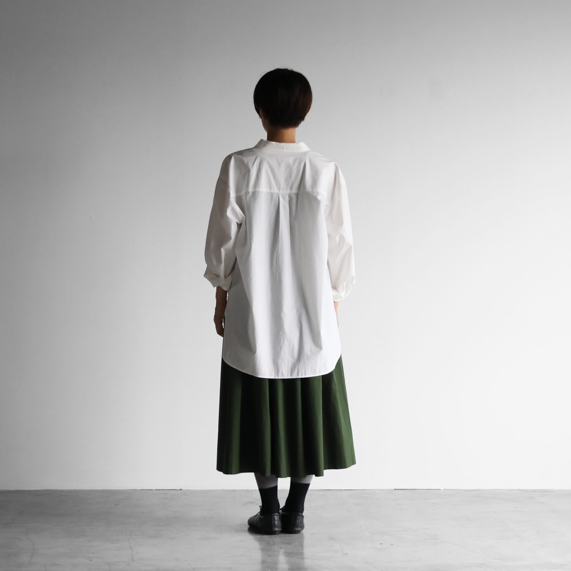 オーガニックコットンビッグシャツ（白）【ユニセックス】011を ...