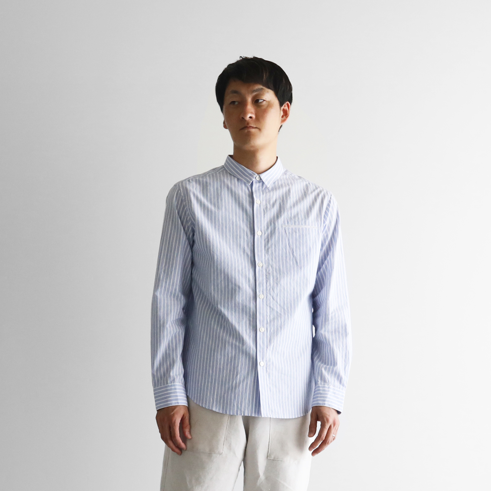 “オーガニックコットンシャツ【ユニセックス】003” – HUIS | 遠州織物