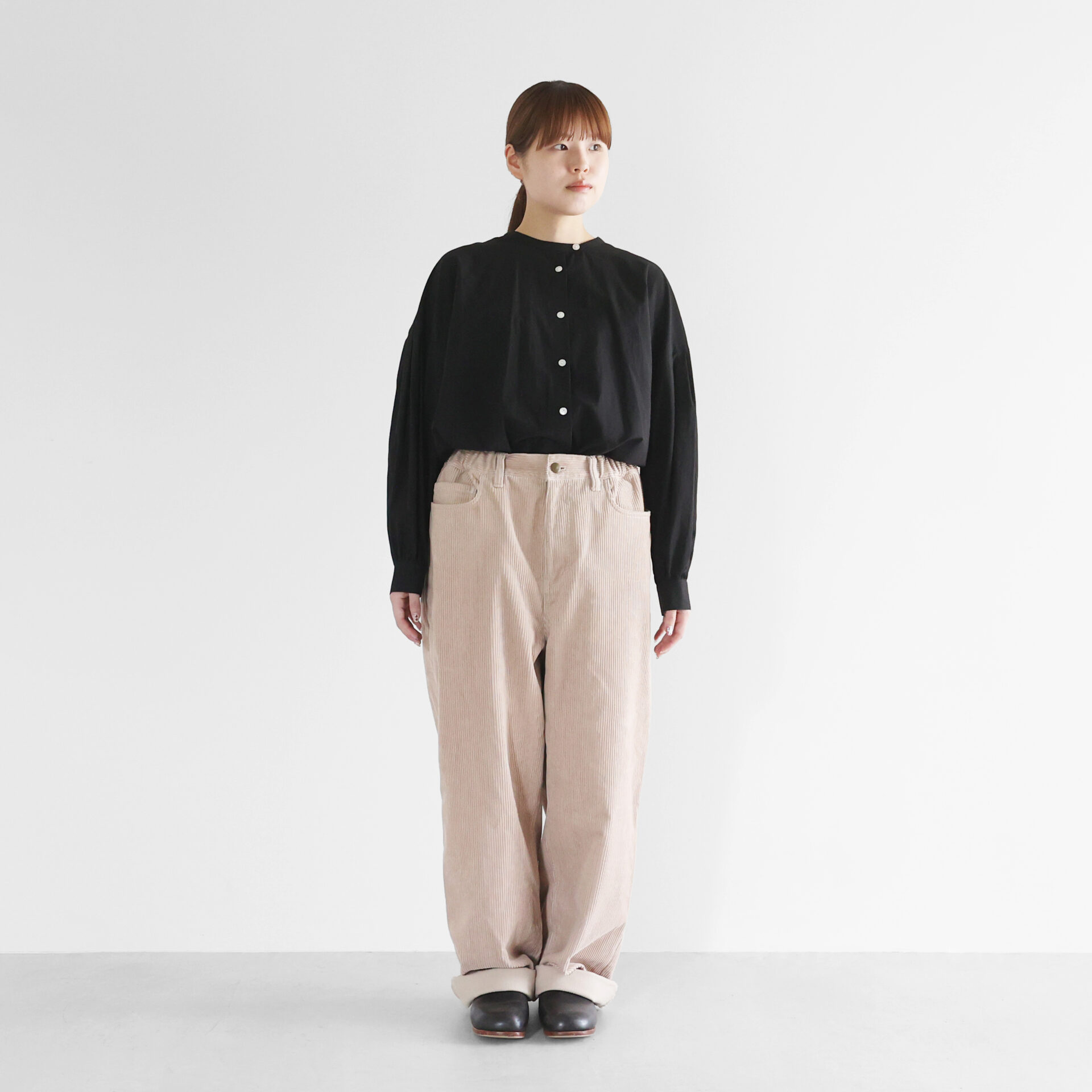 シャトルコーデュロイワイドストレートワークパンツ【ユニ