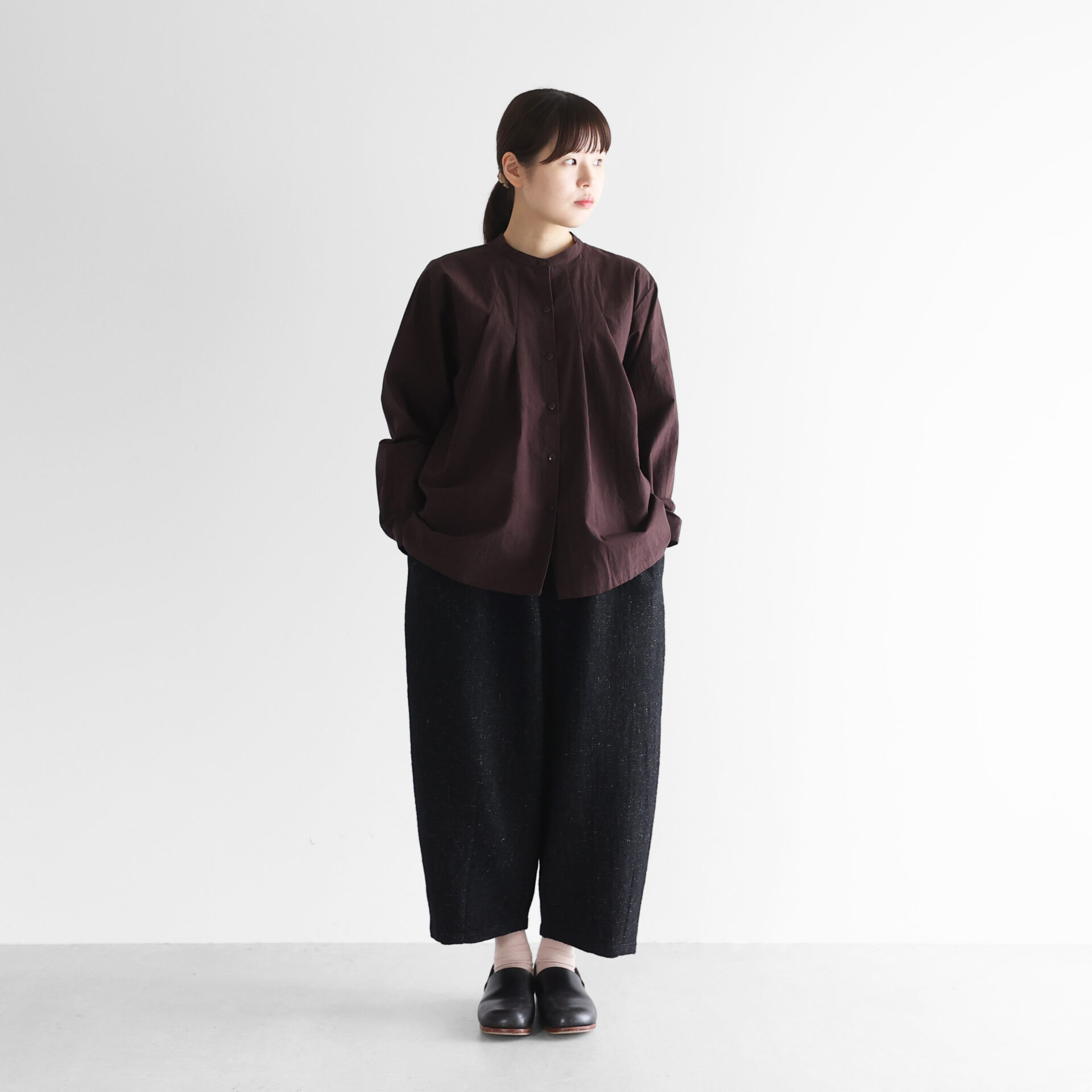 HUIS×尾州”縮絨リネンウールバルーンパンツ【ユニセックス】506